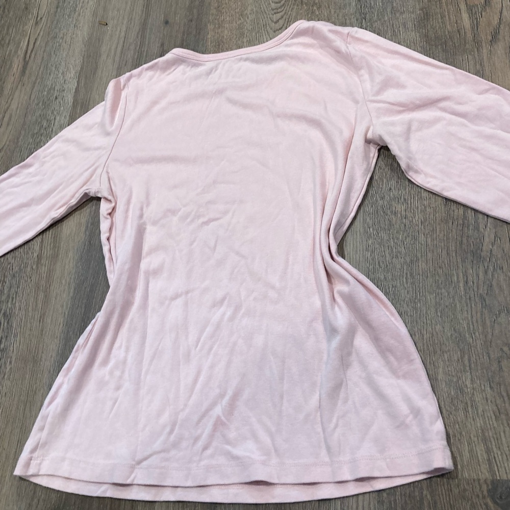 Pink basic long sleeve tee - Picture 4 of 5